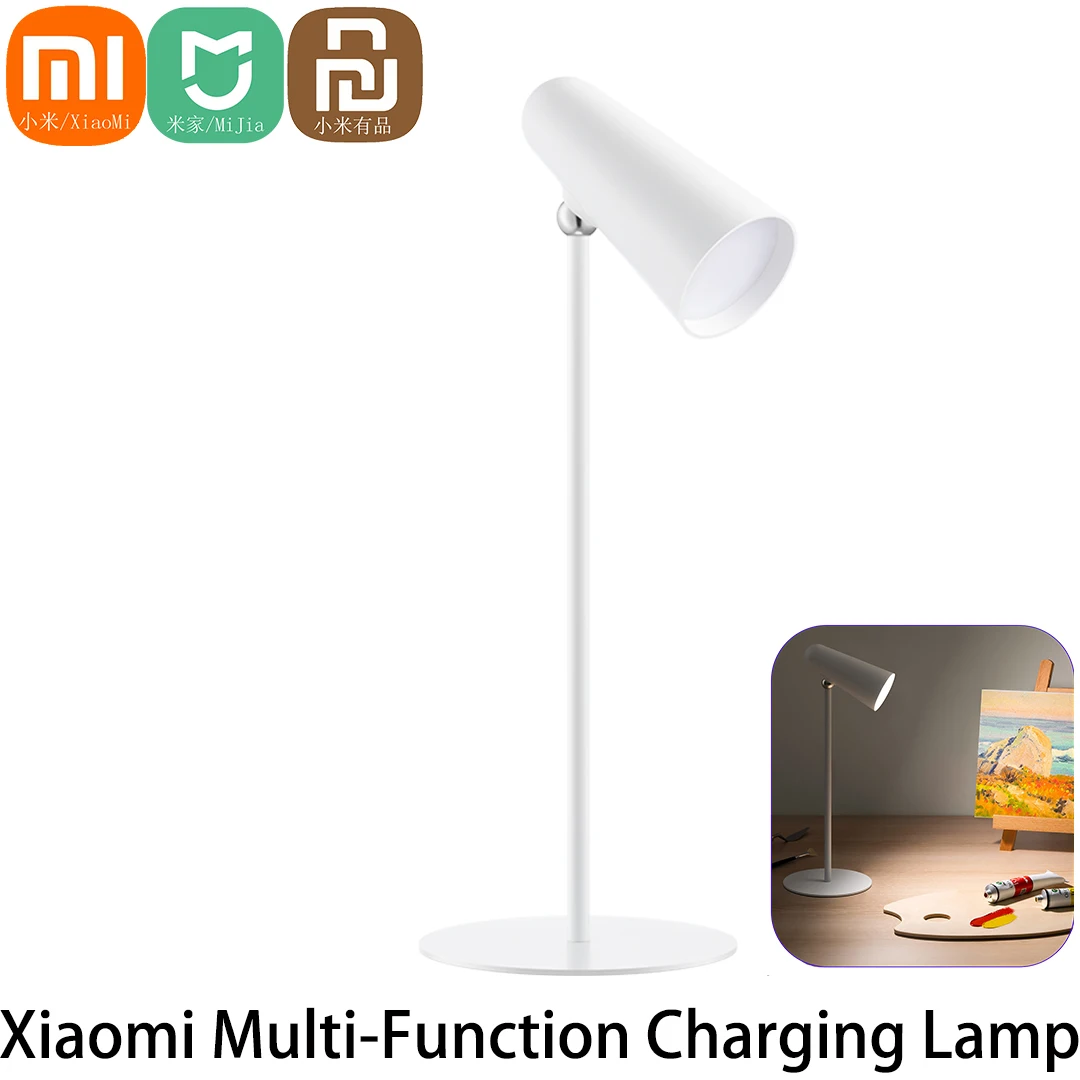 Xiaomi Portable Smart Multifunction Rechargeable Desk Lamp Type-c 3In1 Reading Table Rendering Light Clip Lamp Flashlight