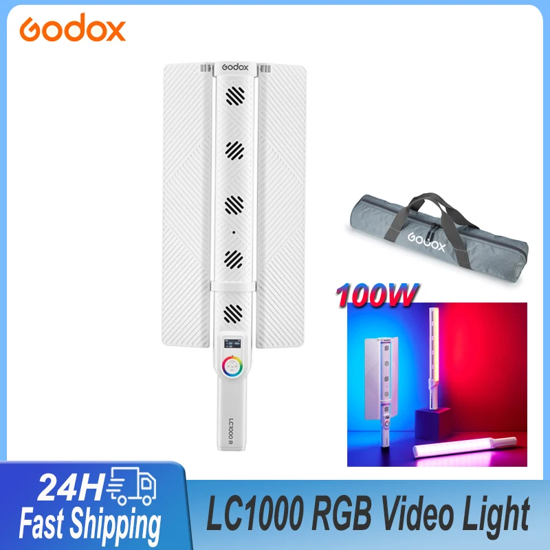 Godox LC1000 100w RGB LED Light Stick 2500K-8500K LED Video Light Handheld LED Light Wand APP Control Photography Studio Lamp