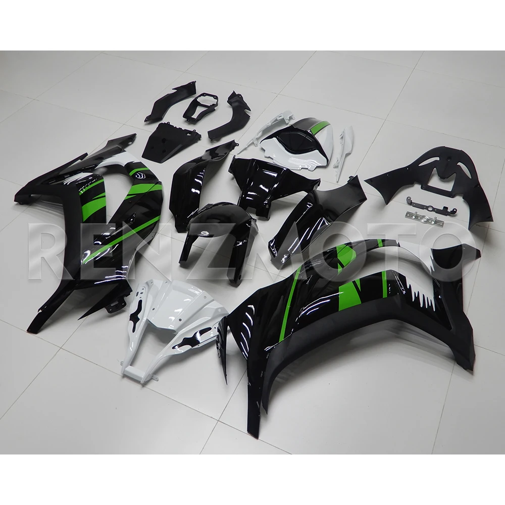 انسيابية للدراجات النارية لـ Kawasaki ZX-10R Ninja 2011-2015 رسمت ABS البلاستيك هيكل السيارة أطقم ملحقات قالب حقن K1011-108a