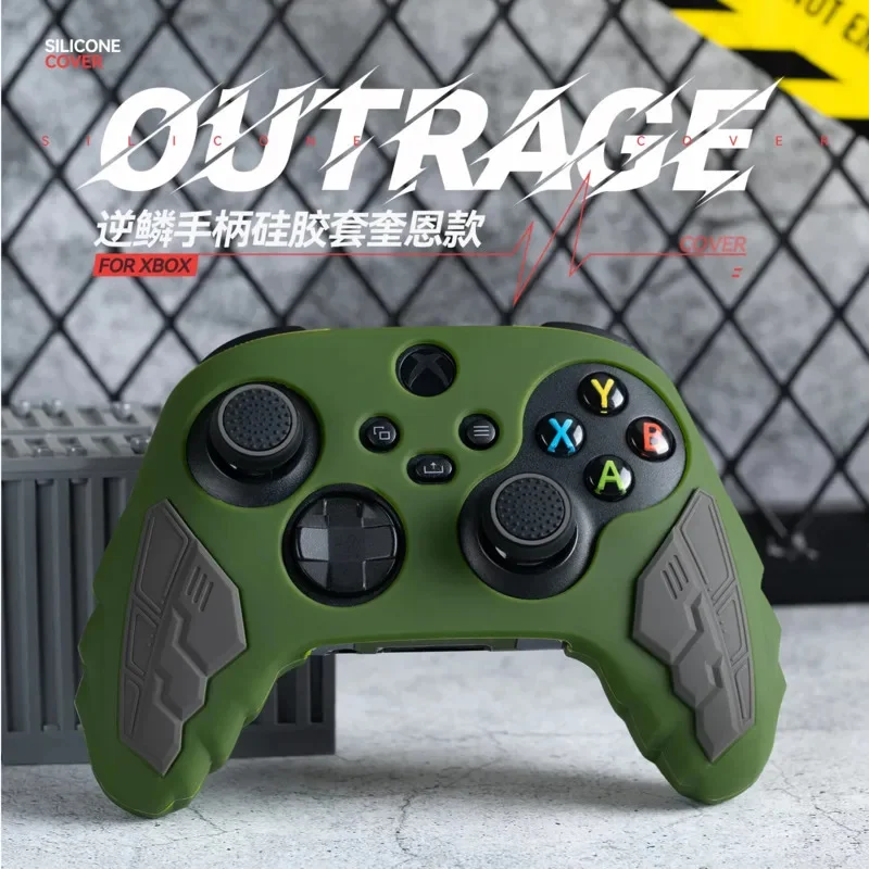 

Xbox XSX XSS Grip Silicone Case Anti-skid Wear-resistant Master Chief Grip Case Birthday Gift