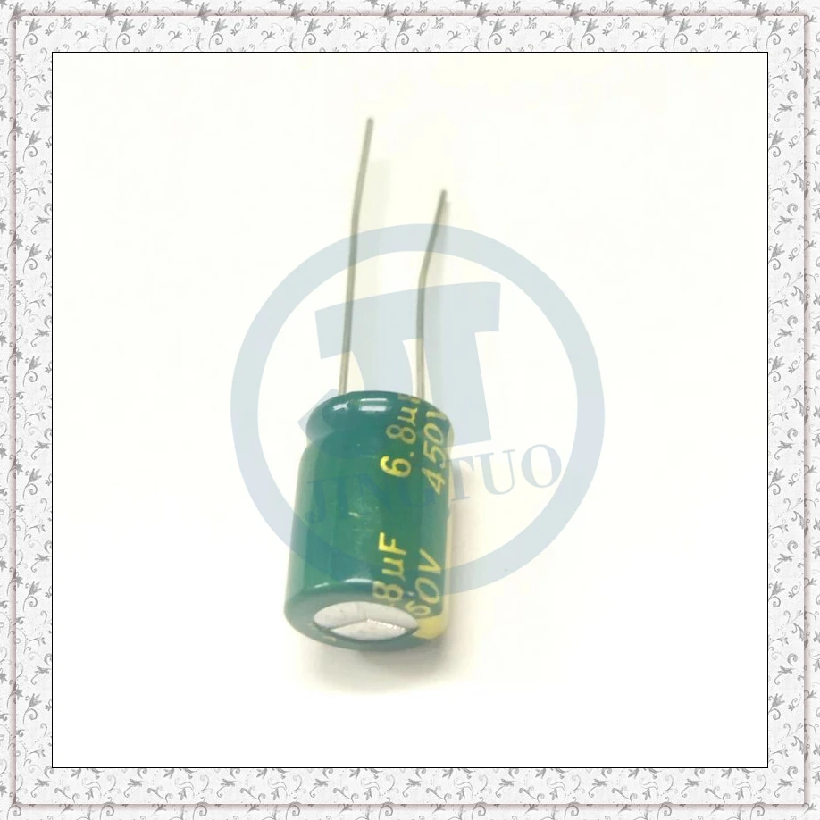 10pcs 6.8uF450V 450V6.8uF 6.8MFD 450WV 10*13mm Radial Aluminum Electrolytic Capacitor