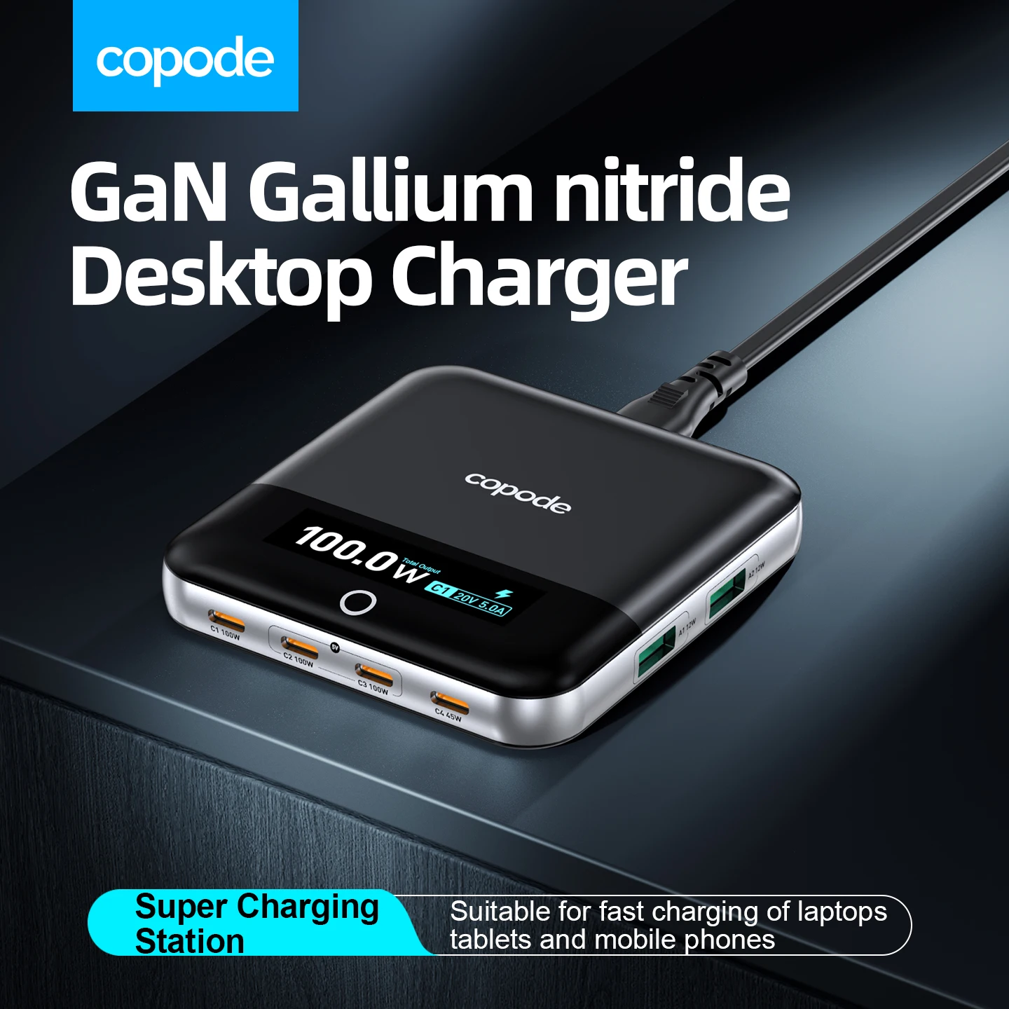copode-6-ports-gan-desktop-charging-station-100w-pd-pps-digital-display-usb-type-c-fast-charging-for-iphone-17-laptop-samsung