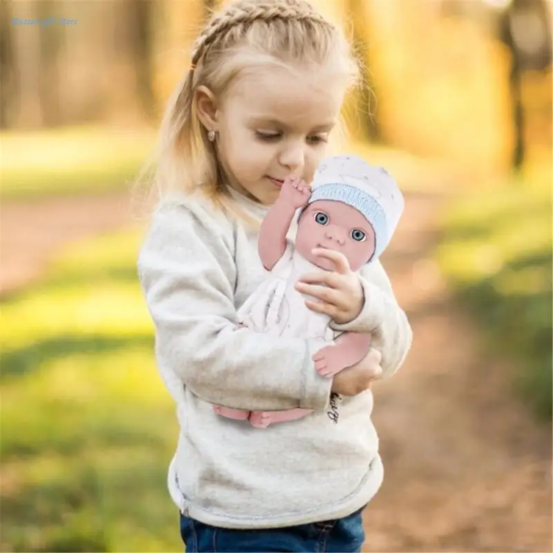Lifelikes Soft Baby with Sleepwears and Hat Decoration for Children Over image 2