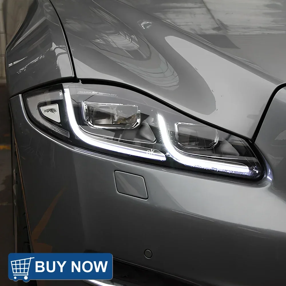 

Автомобильные передние фонари в сборе для Jaguar XJ 2012-2019, светодиодные автоматические фары, обновленные новые аксессуары с двумя линзами проектора Plug and Play