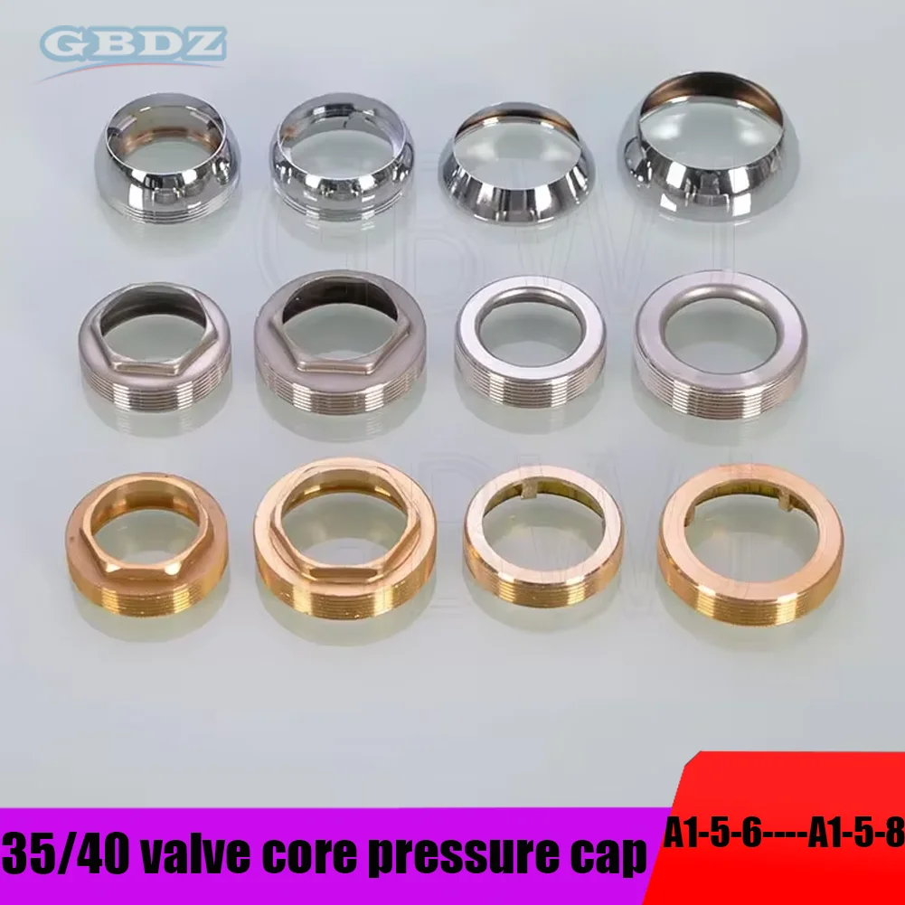 1PCS Valve Cartridge Cap Nut 35/40mm Brass Cover Bowl for Kitchen Sink Faucet Shower Fixing Cap Repair Accessories