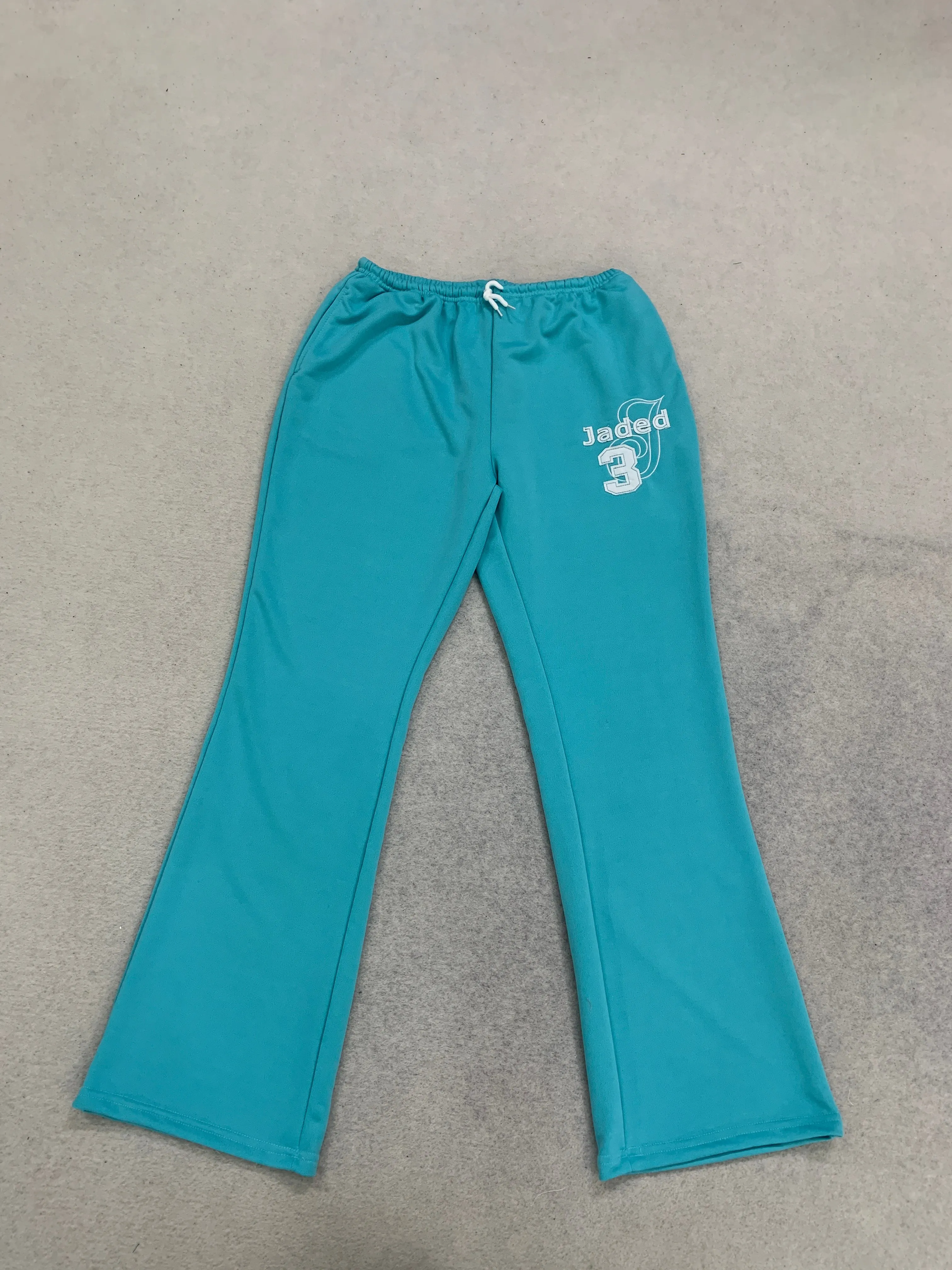 Personalisierte Fransen-Buchstaben-Bestickte Jogginghose für Damen Y2K Street Style mit Kordelzug und Elastischem Bund – Detail 2