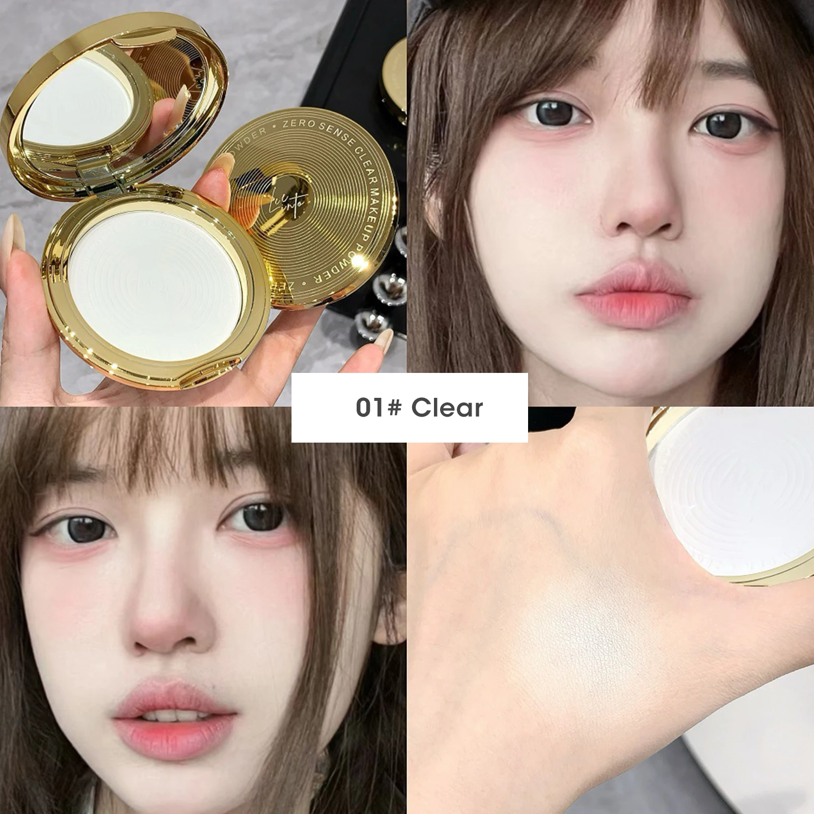 메이크업 홀딩 파우더 케이크 페이스 세팅 파우더 쿠션, 컴팩트 파우더, 오일 컨트롤, 매트 스무스 피니쉬 컨실러
