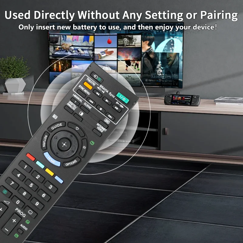 RM-GD014 For Sony Remote Control Compatible With Sony TV KDL-40HX700 KDL-46HX700 KDL-55HX700 KDL-32EX400 KDL-32EX500 KDL-32EX600