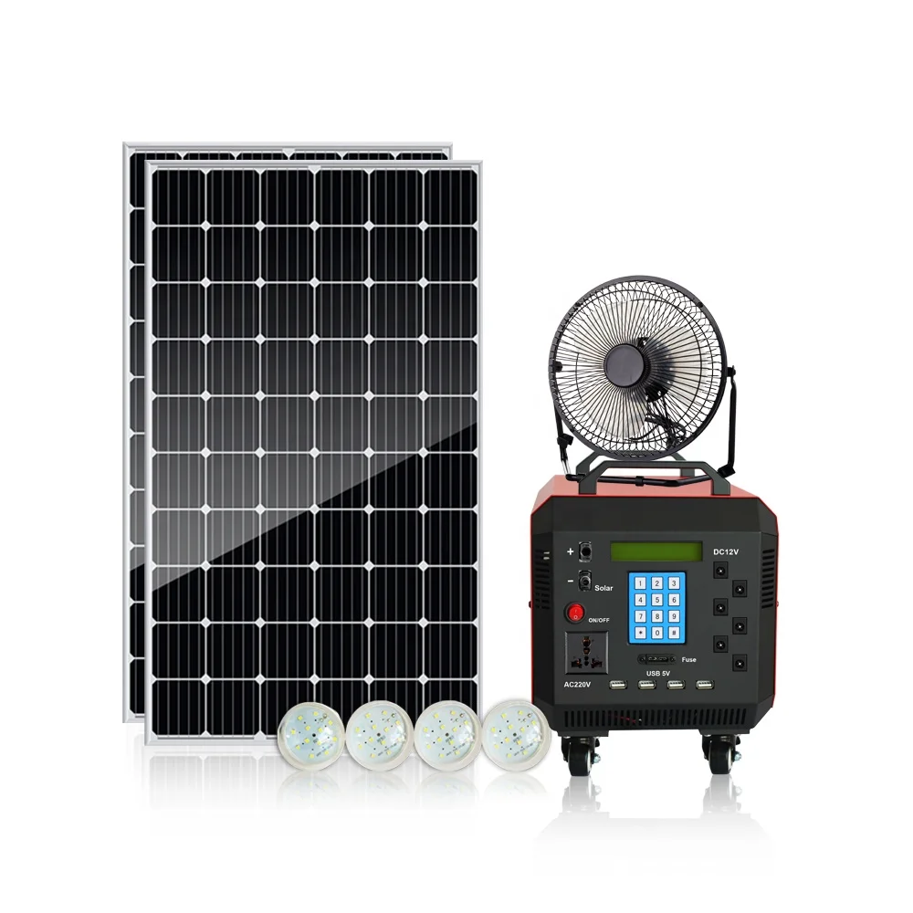 Best Quality 600W PayGo Solar Generator Home Energy Storage System LiFePO4 Battery with AC 220V and PWM Controller