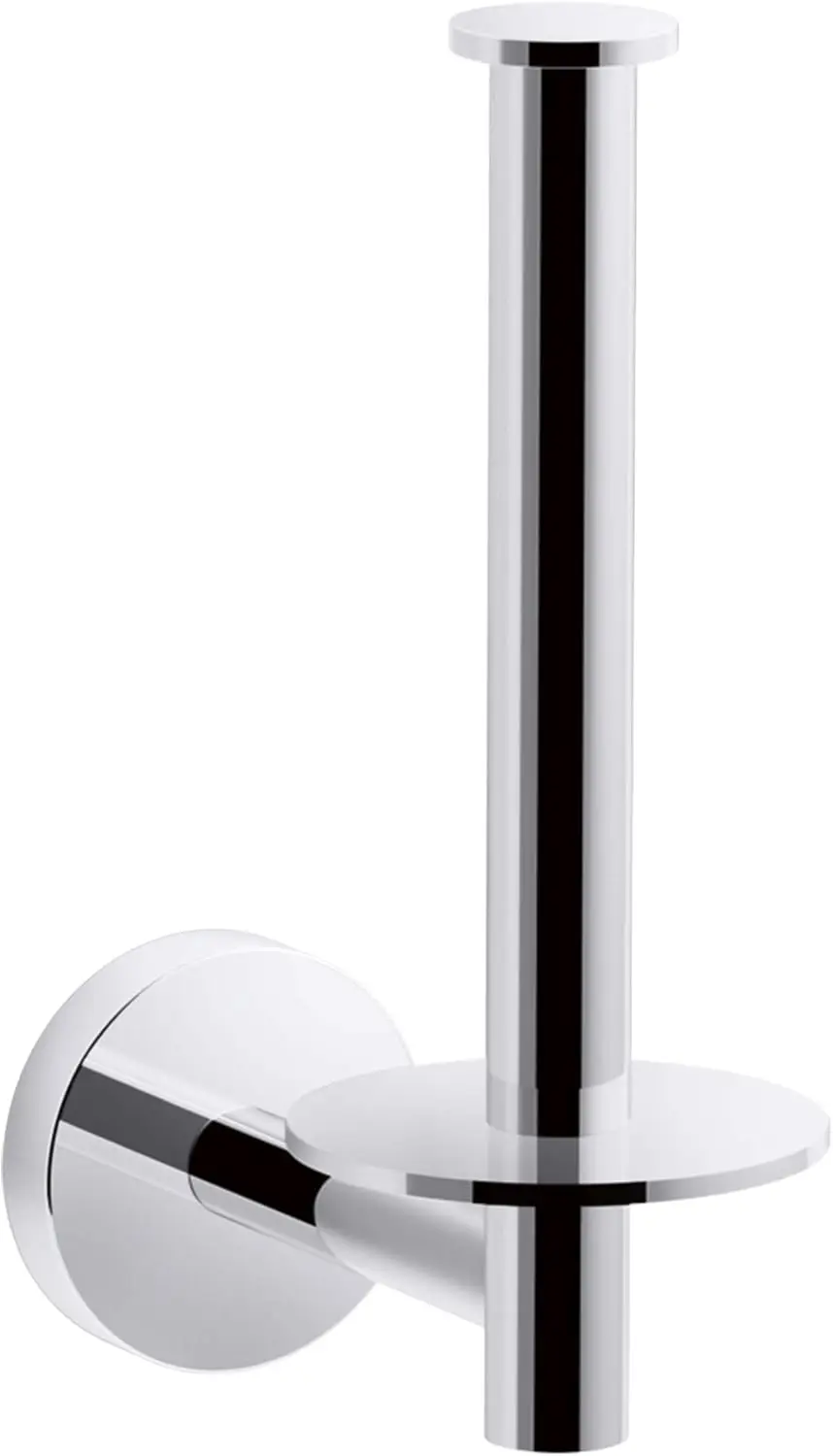 

Elate Vertical Toilet Paper Holder in Polished Chrome, Durable Bathroom Accessory