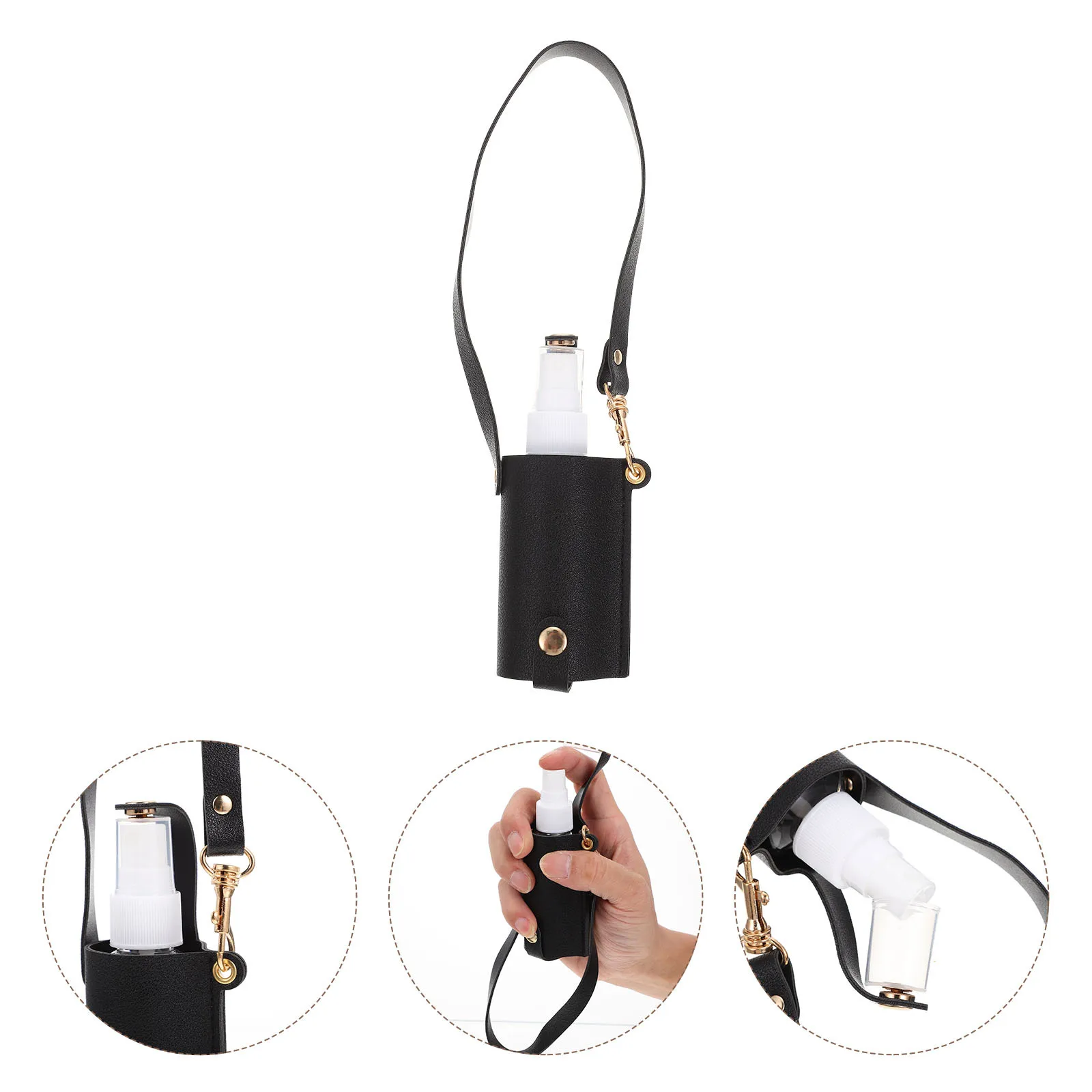 Garrafa de viagem vazia 25ml portátil pendurado dispensador de loção com caso do plutônio recipiente do pulverizador para mão recarregável