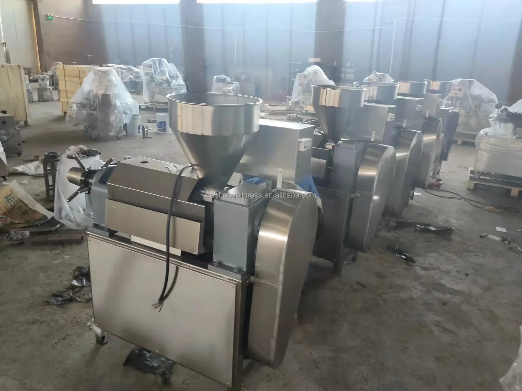 Commercial 100KG/H Coconut Oil Pressing Machine, Copra Oil Extraction Equipment for Small Oil Factory