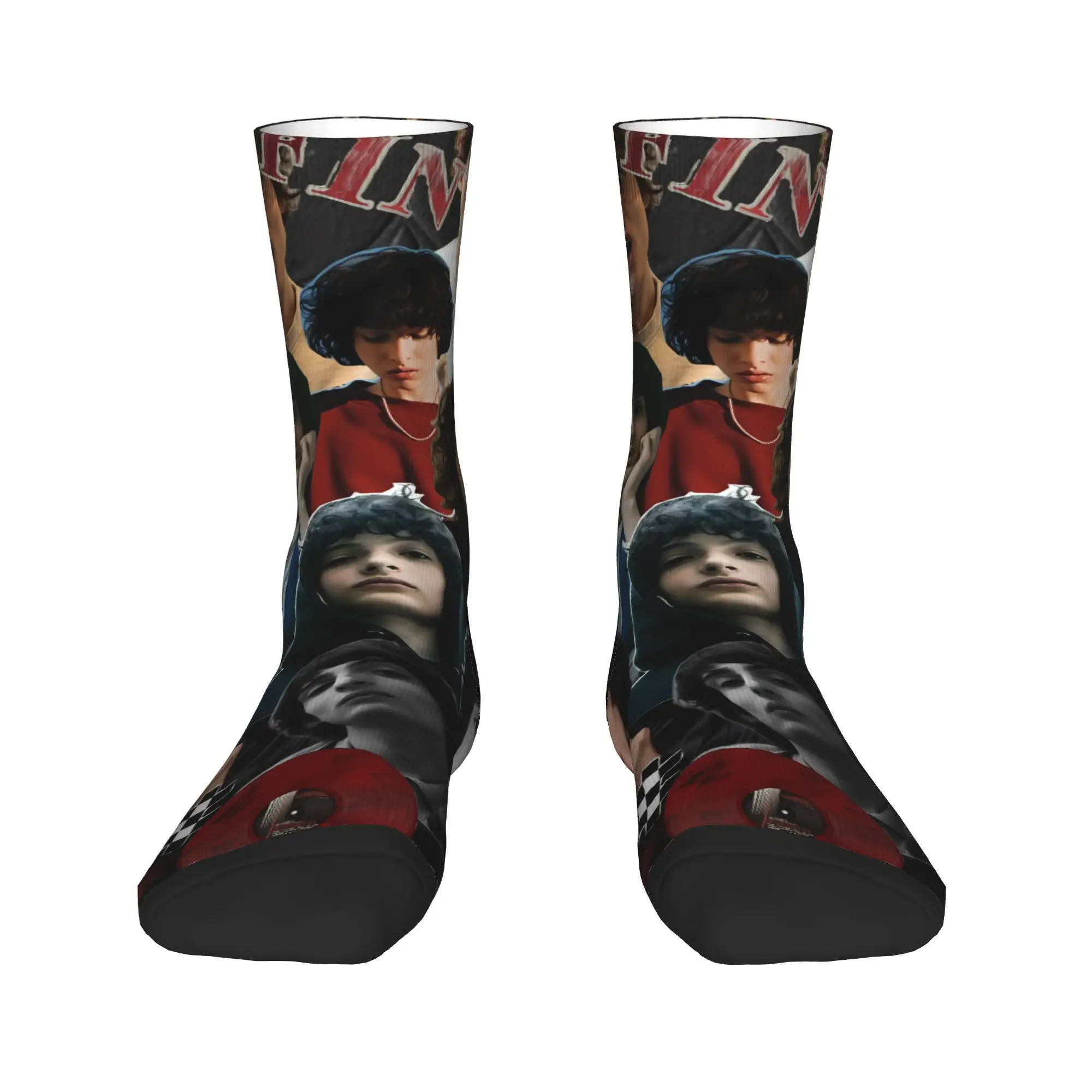Finn Wolfhard Stockings  Design Fashion Socks Spring Non Slip Socks Women Men Outdoor Breathable Socks