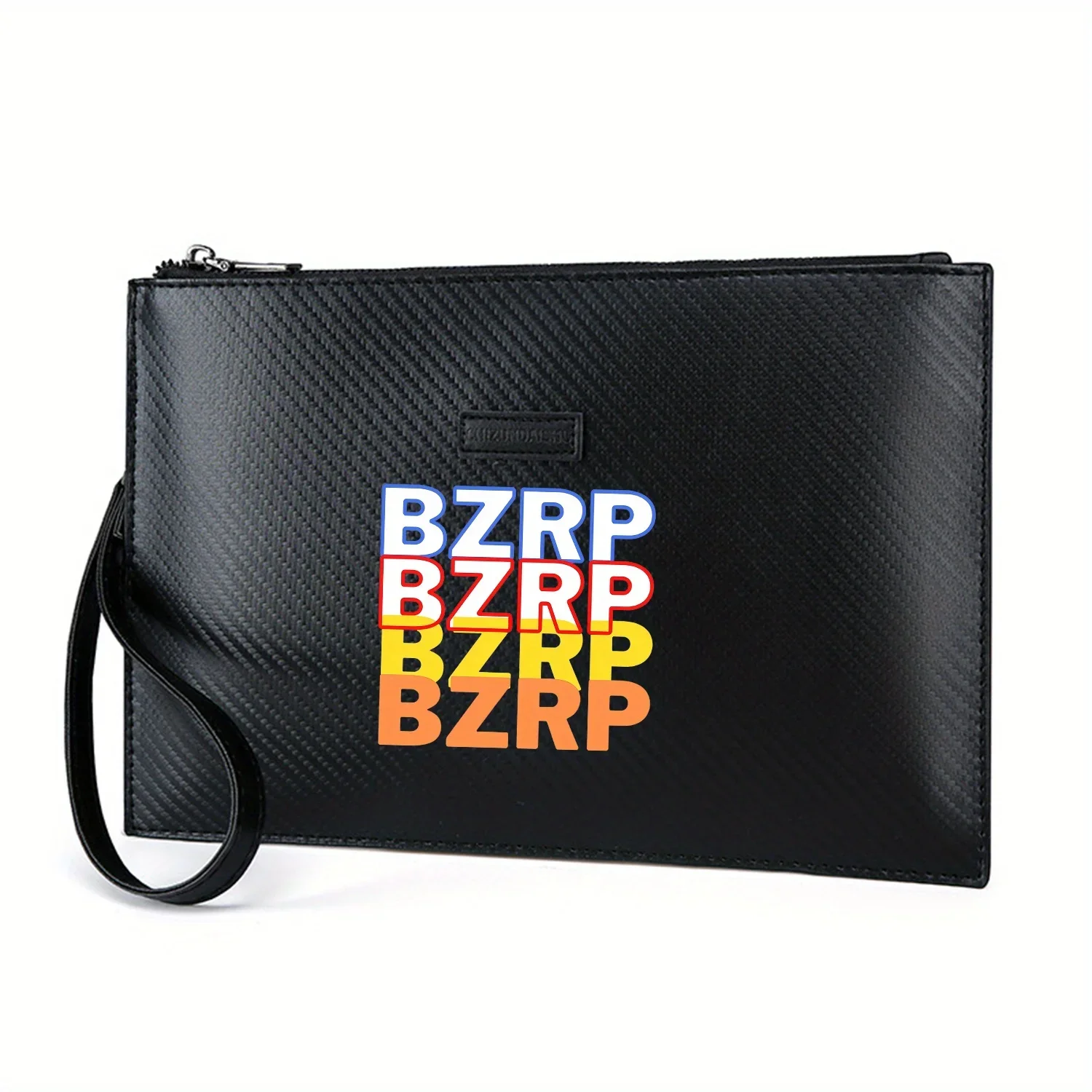 

Letters stacked graphic design abstract style Elegant Printed PU Men's Handbag Fashionable and Practical for Everyday Carry