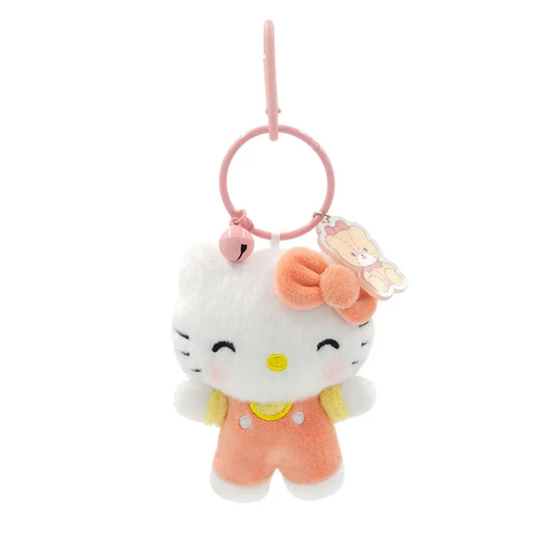 Genuine Sanrio Small Pendant Plush Toy Dolls Hangyodon Kuromi Pachacco Piano Kitty Soft Model Stuffed Toy Boy Girl Birthday Gift