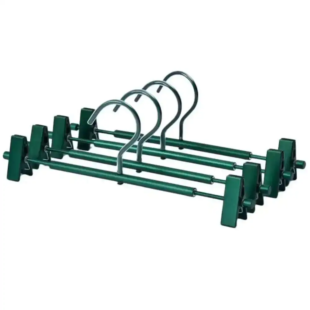 5 pçs cabides para roupas de aço inoxidável clipe suporte cabide calças saia adulto roupas ajustável pitada cabide clipe gancho