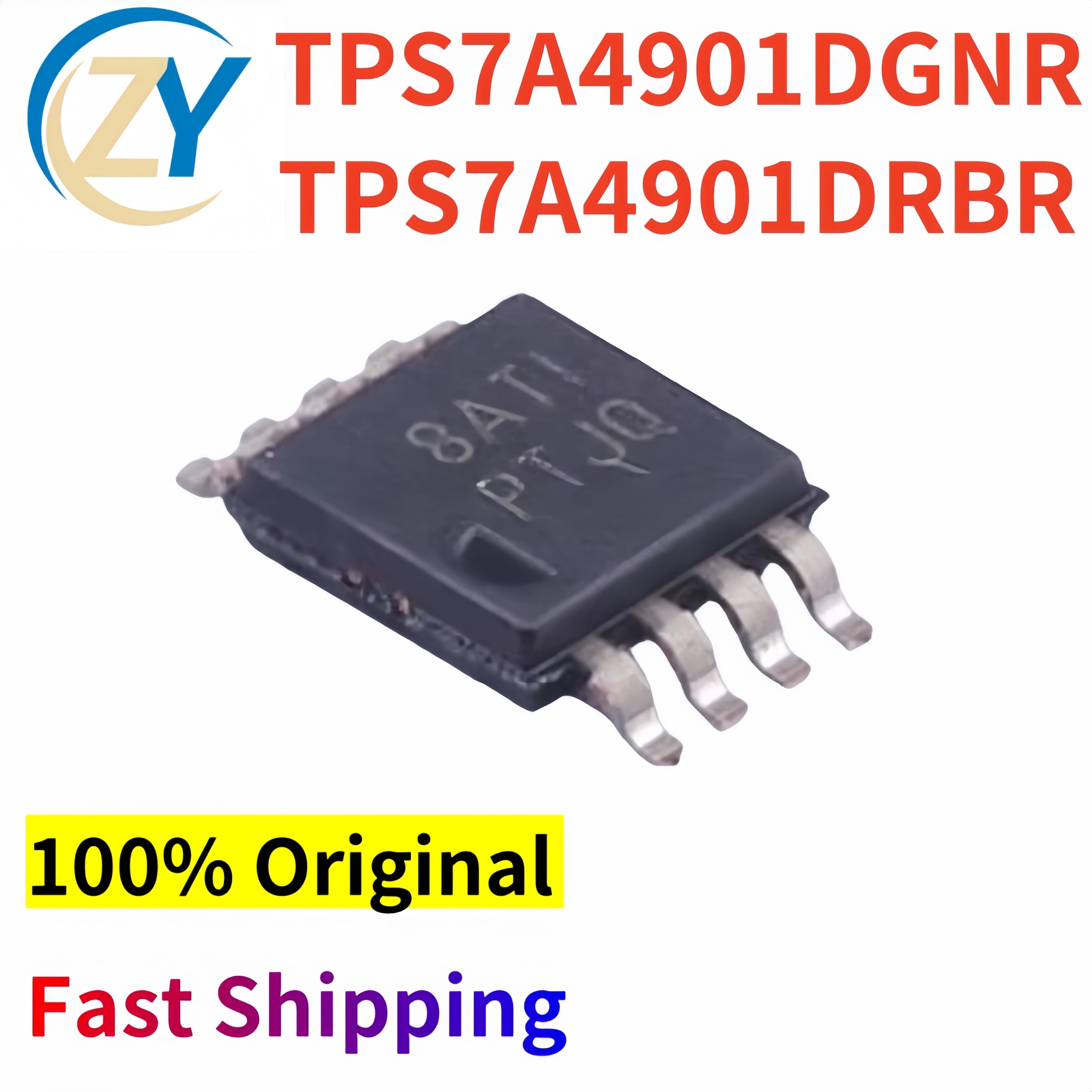 (5pcs) TPS7A4901 Regulators TPS7A4901DGNR MSOP-8 1.194V to 33V 100% Original & In Stock