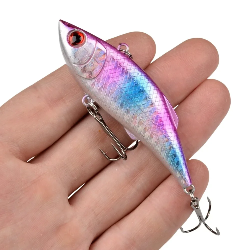 5 قطعة VIB الطعم الصلب الاصطناعي فيبي Lipless البلاستيك الاهتزاز حشرجة الموت غرق هزاز الصيد إغراء ﻿