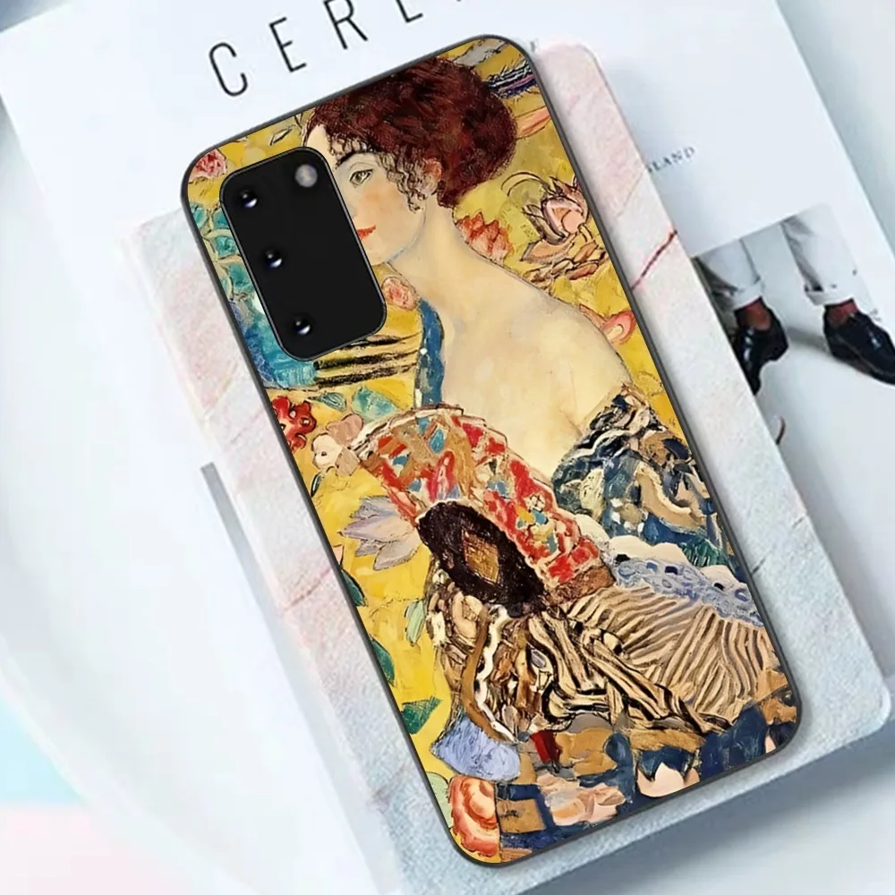 The Kiss Gustav Klimt Painting Phone Case For Samsung S 9 10 20 21 22 23 30 23plus lite Ultra FE S10lite Fundas