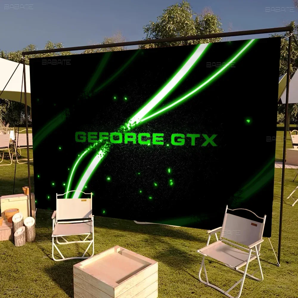 N-nvidia Logo Banner ins Stil im Freien Party Dekoration Atmosphäre Flagge