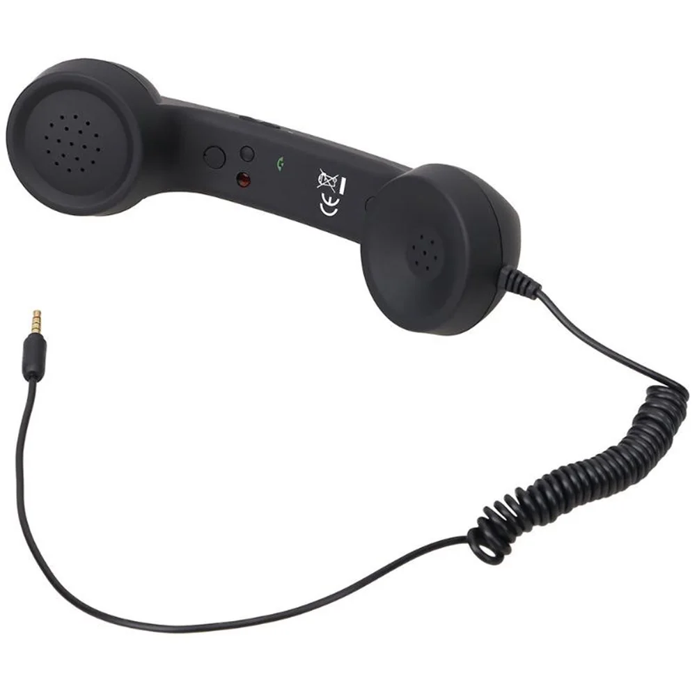 Universal Mobile Phone External Handheld Microphone Classic Cellphone Wired Earpiece Receiver Headset For 3.5mm and Type-C Port