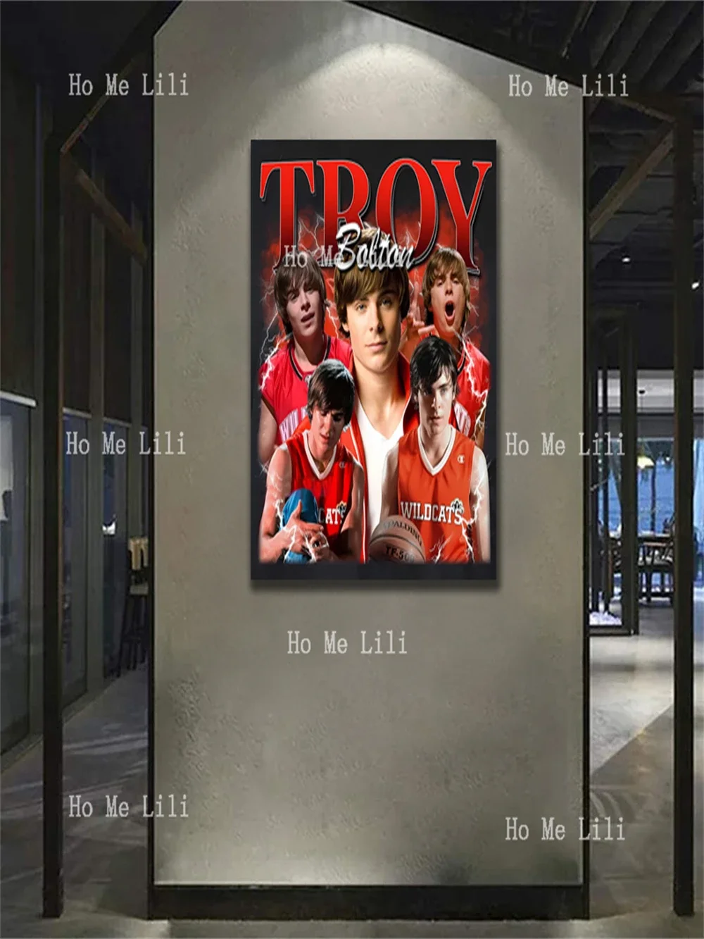 Vintage Troy Bolton Homage Tv Poster Painting Canvas Wall Art Living Room Bedroom Decoration