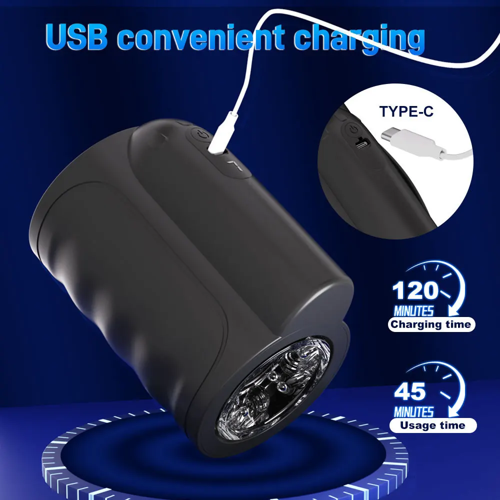 Automatic Male Masturbator Telescopic Rotation Vagina Masturbation Equipment Sex Toys for Men Goods for Adults Piston Mastubator 6