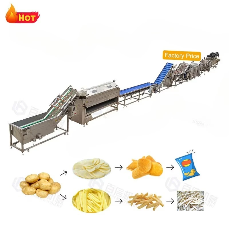 خط معالجة البطاطس المقلية المجمدة ذات التكنولوجيا المتقدمة خط إنتاج رقائق البطاطس المقلية الأوتوماتيكية بالكامل #2