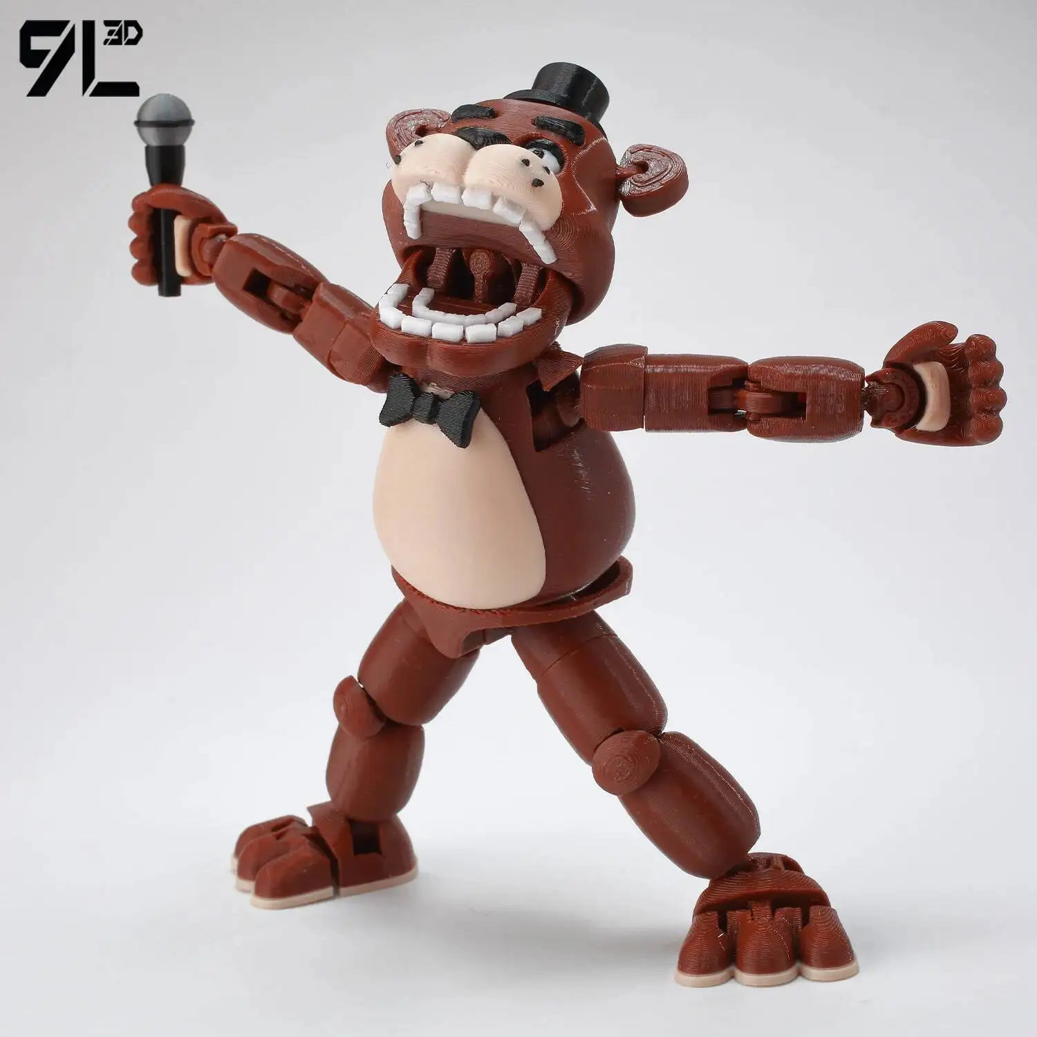 9L3D Dummy13 Lucky13 Bären-Actionfigur Spielzeug Vollbewegliches Anime-Modell Stressabbau Desktop-Dekoration, Horror-Spiel Sammlerstück – Detail 4