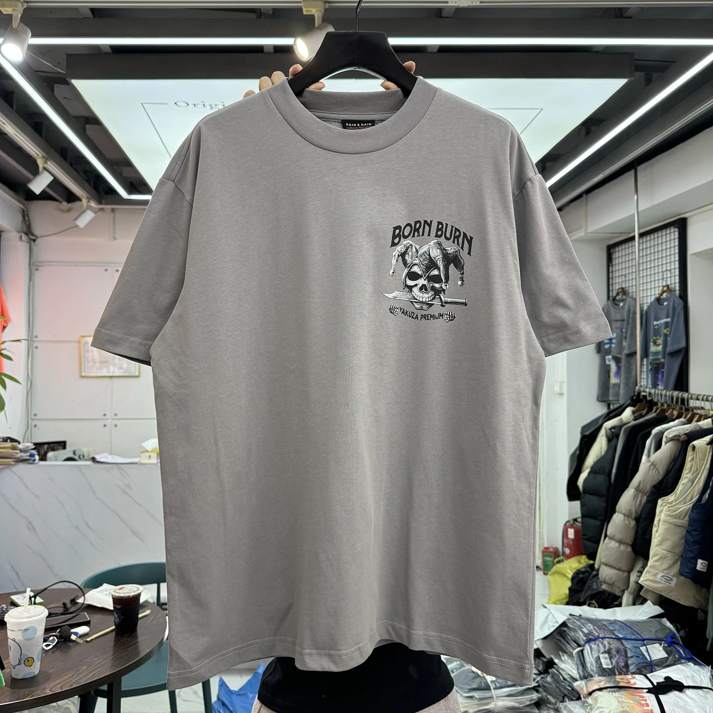 

Loose Fit Skull Print Half Sleeve T-Shirt Men's Summer Casual Cotton Top Vintage Style Graphic Tee Unisex Hip Hop Creative ...