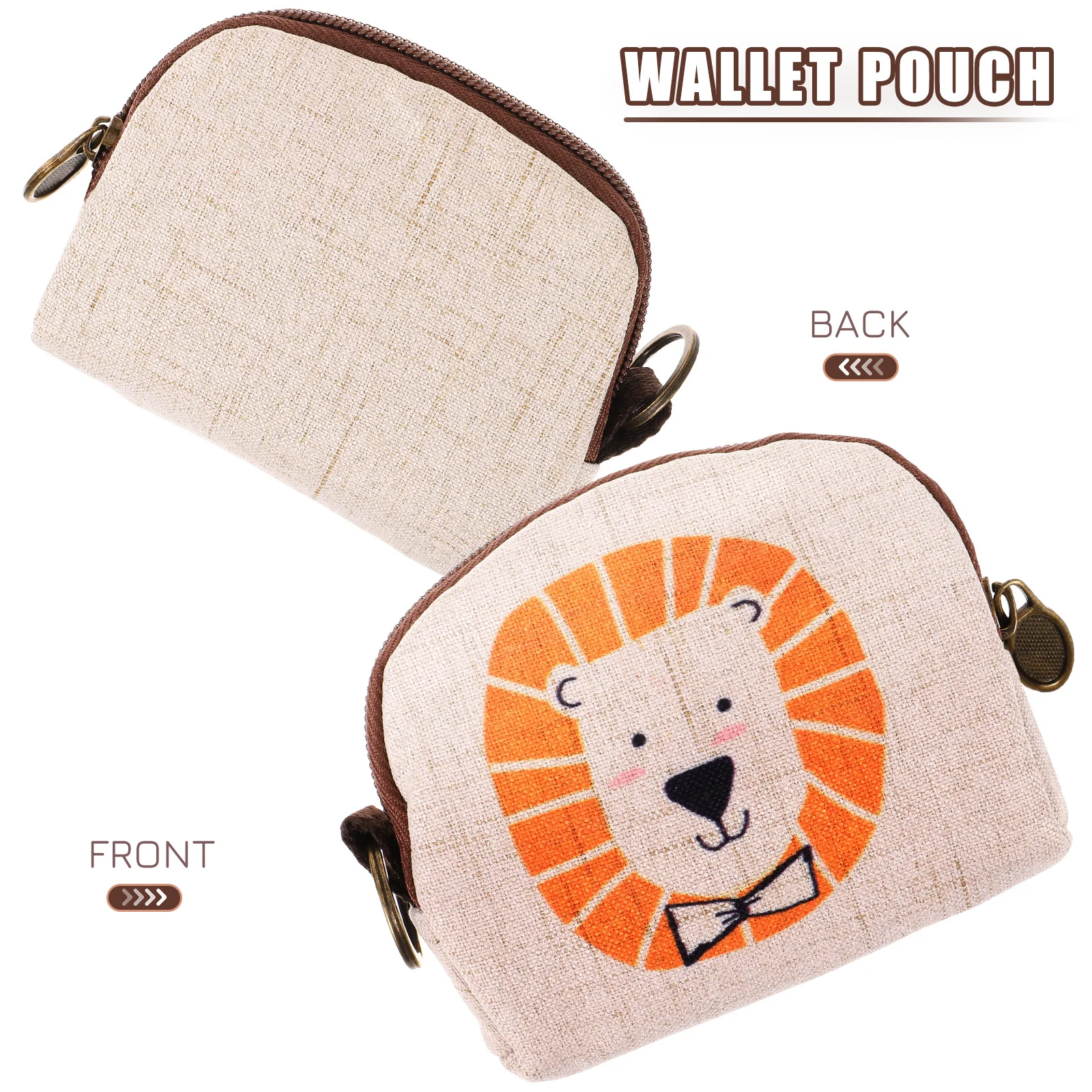 القطن الكتان عملة الحقيبة الكرتون طباعة صغيرة سستة المحفظة حقيبة مفاتيح المحمولة تغيير المحفظة للنساء محفظة نسائية للعملات المعدنية #3