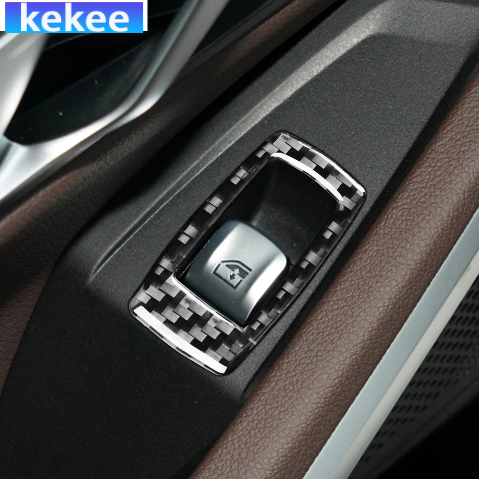 

For BMW 3 Series G20 G28 325li 330d 335 2019-2021-2024 Carbon Fiber Window Lift Control Cover Sticker Car Accessories Interior