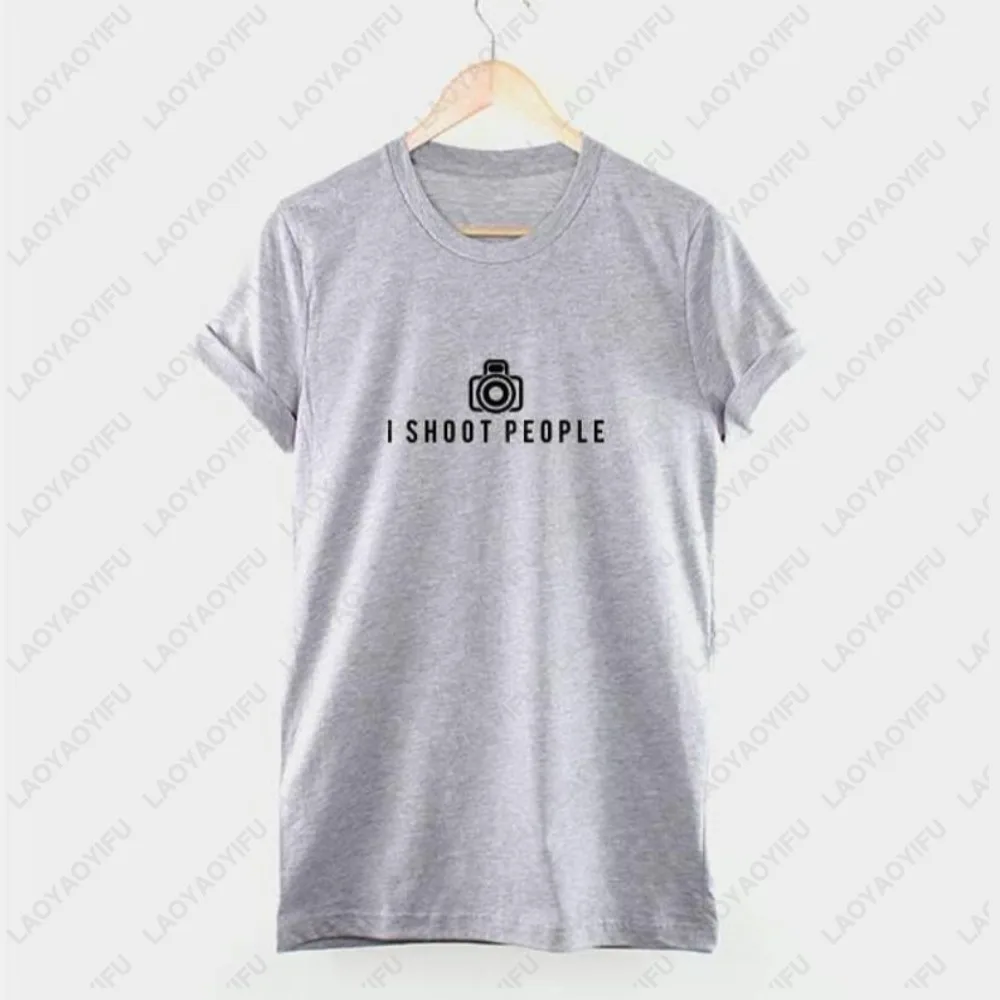 Vintage Camera Photo Photograph Design Photographer T-Shirt Casual Fashion Loose Harajuku Man T Shirt Cotton Women Streetwear