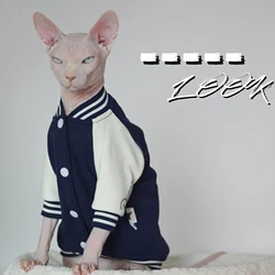 Super Soft Cat Baseball Shirt for Winter, Featuring Sphynx, Devon, Cornish and Kitten Breeds