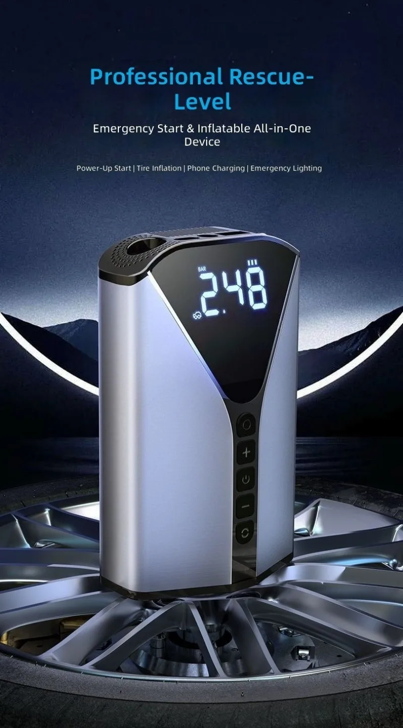 Car emergency start power supply, emergency power bank, battery strong artifact, air pump all-in-one machine