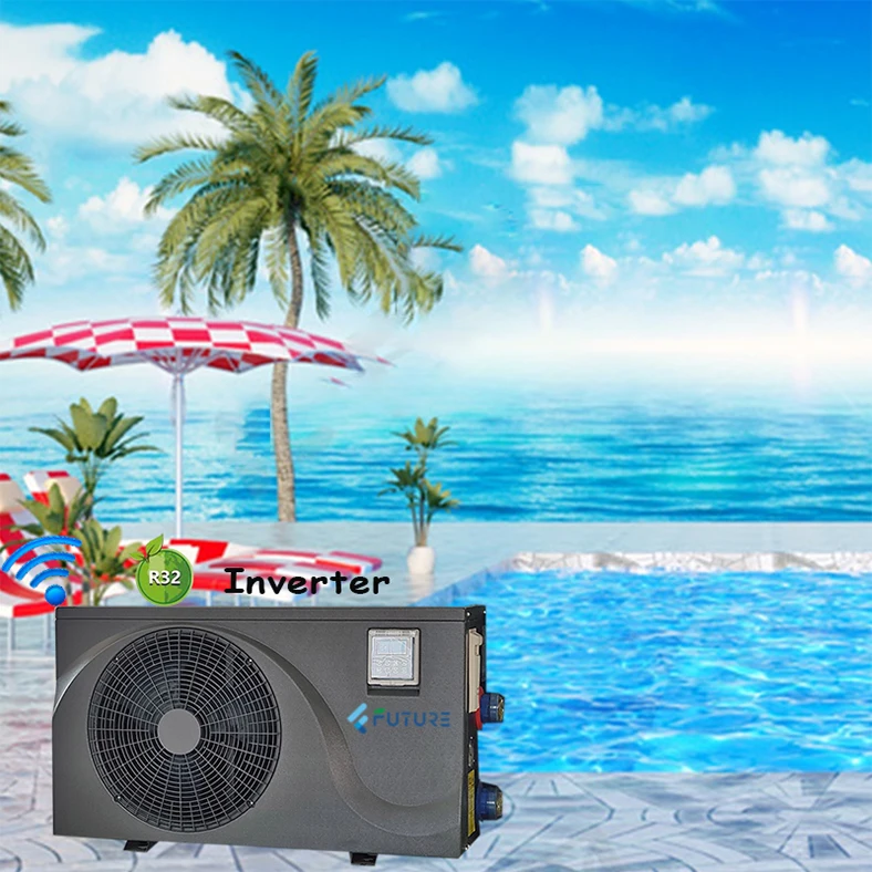 

JIADELE R32 Heat Pomp DC Inverter Plastic On/off Chaleur Pomp Pool Heater Swimming Heat Pump Water Heater for Heating Cooling