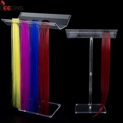 Soporte acrílico para extensiones de cabello, soporte para trenza de cabello, separador de extensiones de cabello profesional, soporte de doble cara