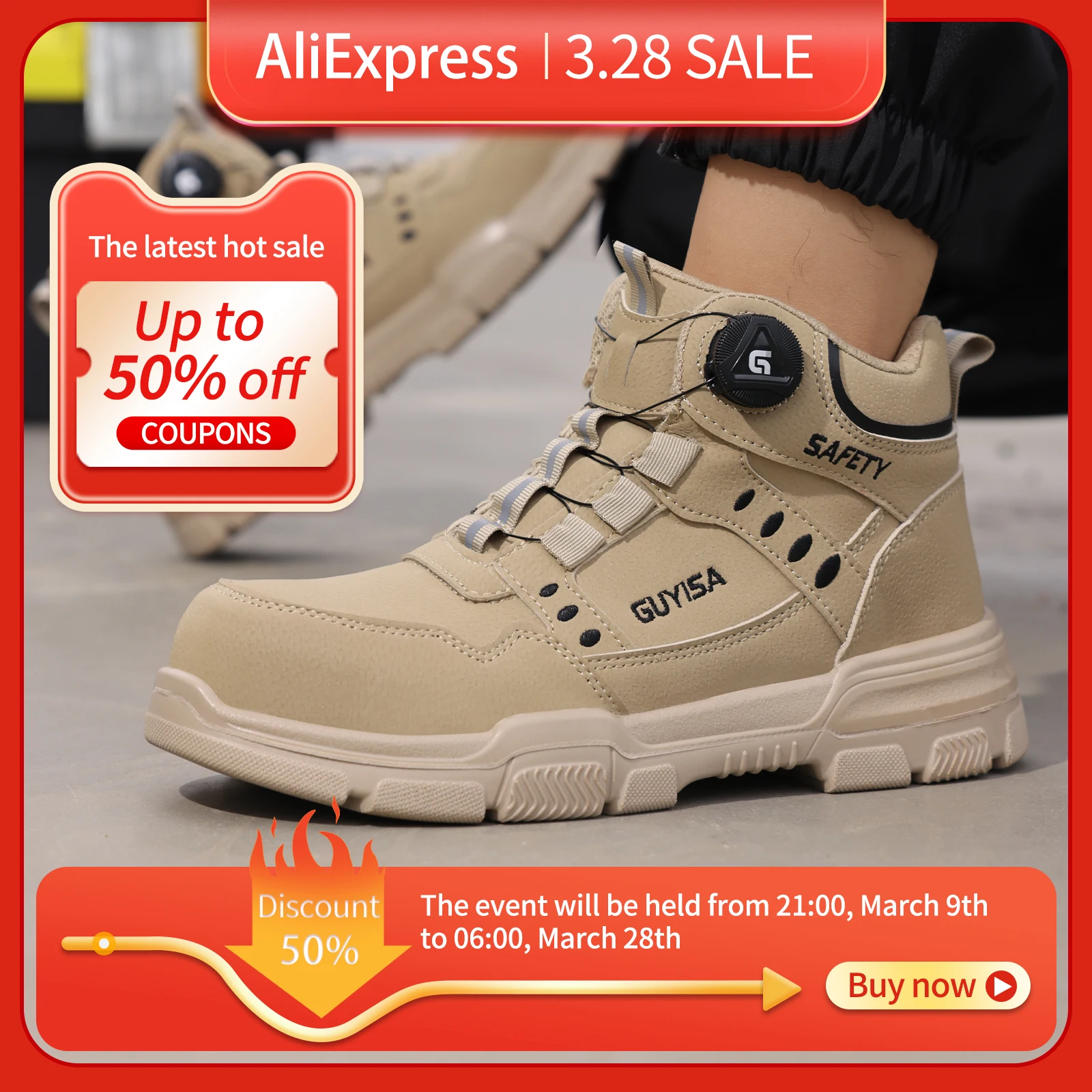guyisa-men's-steel-head-work-shoes-anti-smash-and-anti-stab-khaki-high-top-intelligent-buckle-simple-fashion-industrial-style-pr