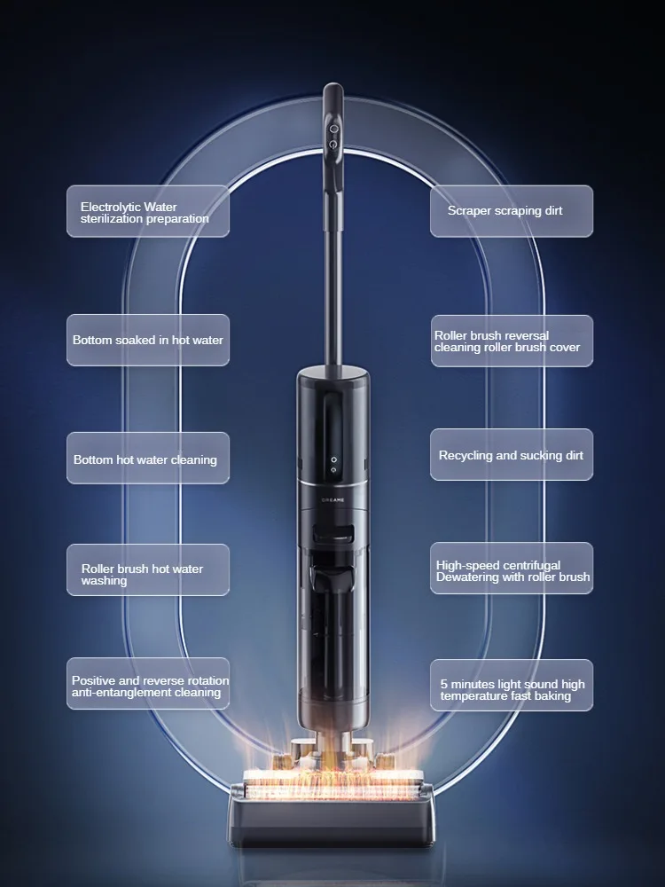 DREAME Washing Machine H20ProMix Hot Washing Speed Drying Machine Five Mite Removal Dust Removal Bacteria Home Appliances