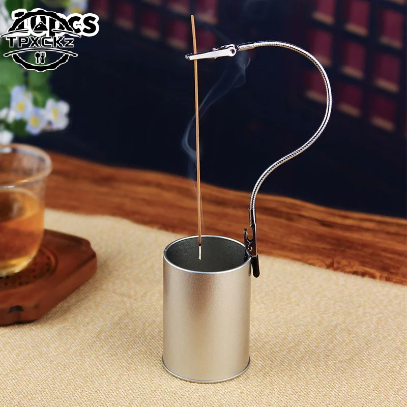 10Pcs Double-Ended Metal Incense Holder, Universal Crocodile Clip for Mosquito Coil, Fragrance Diffuser, Home Decor Accessory