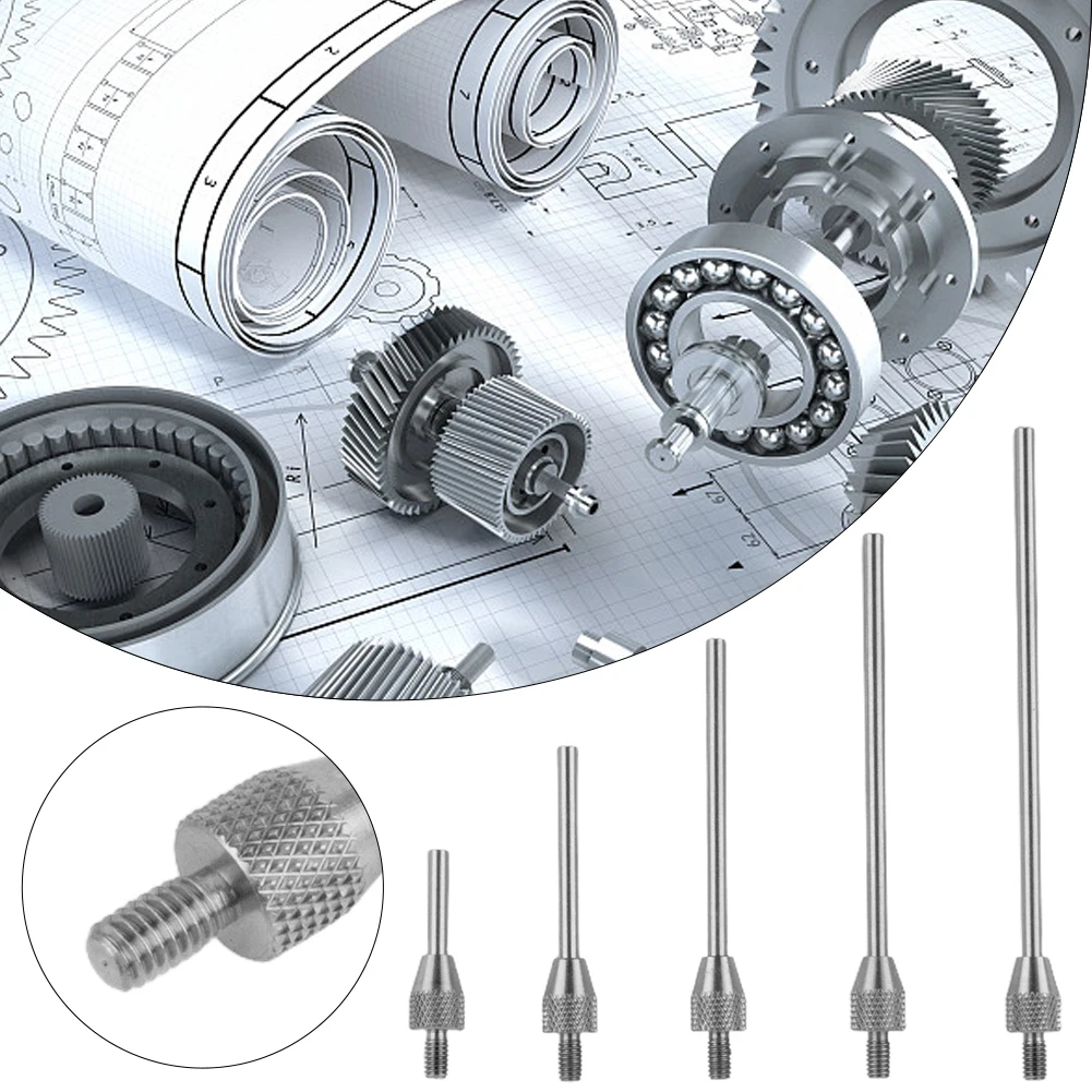 เครื่องวัดความลึก 5 ชิ้นเปลี่ยนได้ตัวบ่งชี้การทดสอบดิจิตอลจุดสัมผัส STEM Rod เครื่องวัดความลึกชุดเครื่องมือวัด