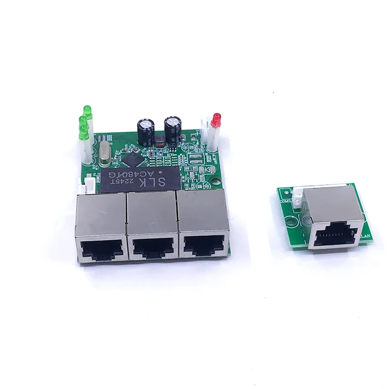 Mini Pcba 4/5 Poorten Networkmini Ethernet Switch Module 10/100Mbps 5V 12V 15V 18V 24V