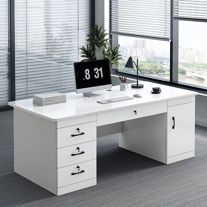 

Decoration Minimalist Office Desk Modern Computer Decoration Aesthetic Office Desk Design Storage Ufficio Commercial Furniture
