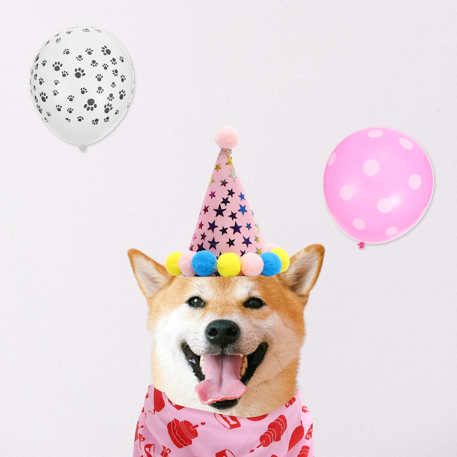 

1 set 1 Set Dog Banner Decoration Kit Pet Party Supplies Stylish Pet Birthday Decor Dog Themed Birthday Party Supplies Pink