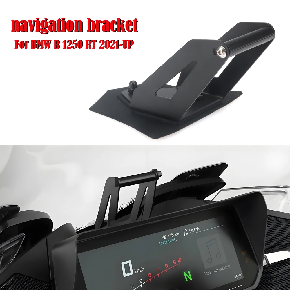 Motorcycle Navigation Bracket GPS Mount Phone Adapt Holder Stand Holder For BMW R 1250 RT R1250RT 2020 2021 2022 2023 2024 2025