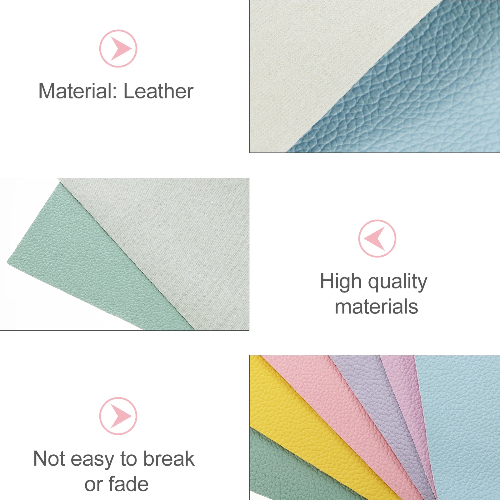 

12Pcs Artificial Fabric Set for Handmade Crafts DIY Sewing Materials Sheet for Bow Accessories Earring Decor