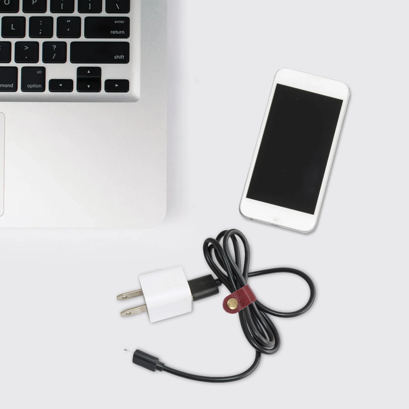 

24pcs Cow Cable Winders Retro Cord Organizers For Headphone Usb Anti-Winding Portable Wire Fixing Clips Earphone Winders