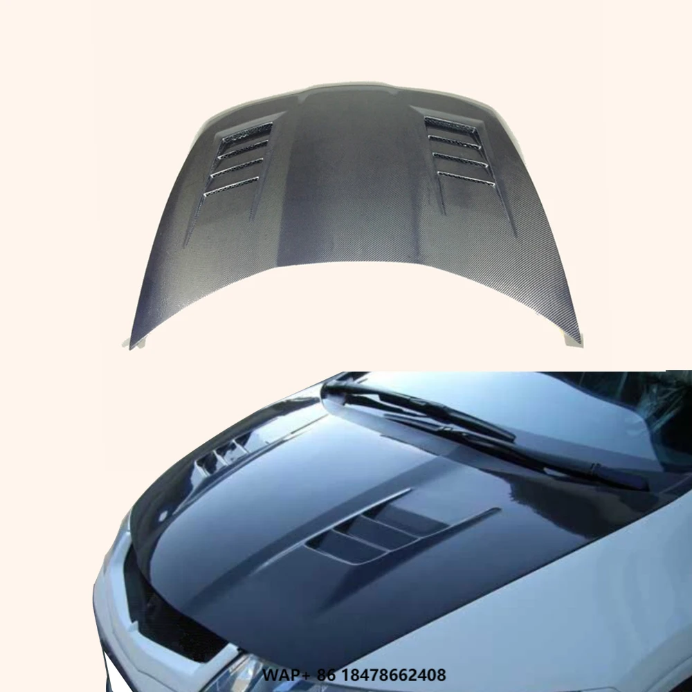 

For 06-11 Type R FN2 EPA Style Carbon Fiber Vented Front Bumper Hood Bonnet