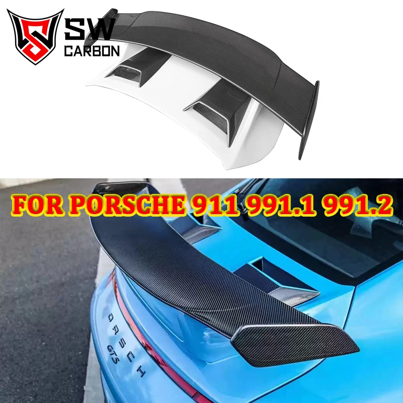 Carbon Fiber GT3 Style Rear Wing for Porsche 911 991 991.1 991.2 Trunk Splitter Rear Spoiler Diffuser Body Kit