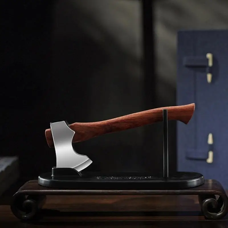 Adereços eixos miniatura, estatueta eixos à prova ferrugem aço inoxidável para decoração trabalho,